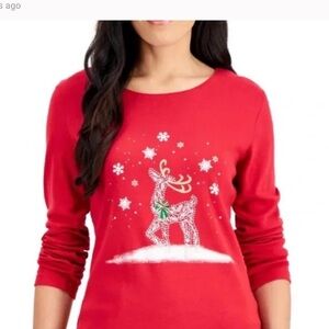 Red Reindeer Christmas Sweater
